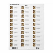 Vakantie adres label Sticker (Full Sheet)