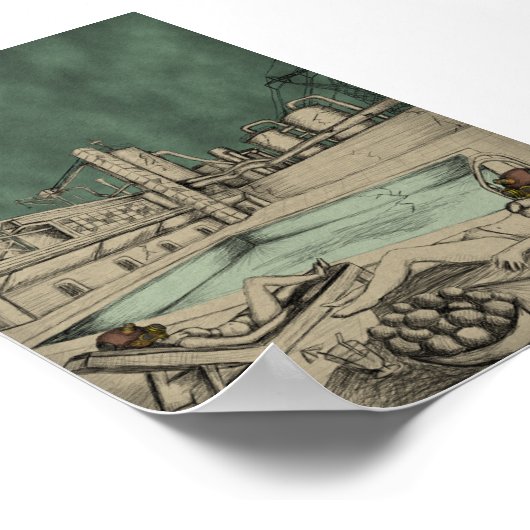 Vakantie, afdrukken poster (Hoek)