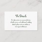 Vakantie Amour | Franse handgeschreven bruiloft de Informatiekaartje (Voorkant)