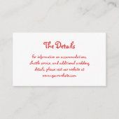 Vakantie Amour | Franse handgeschreven bruiloft de Informatiekaartje (Voorkant)