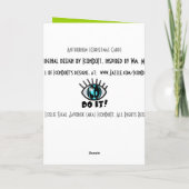 Vakantie Anthurium - Levendig Rood en Groen Plus B Feestdagen Kaart (Achterkant)