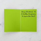 Vakantie Anthurium - Levendig Rood en Groen Plus B Feestdagen Kaart (Binnen)