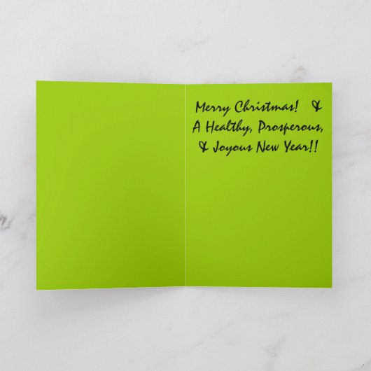 Vakantie Anthurium - Levendig Rood en Groen Plus B Feestdagen Kaart (Binnen)