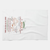 Vakantie appeltaart recept Kerstmis Theedoek (Horizontaal)