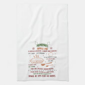 Vakantie appeltaart recept Kerstmis Theedoek (Verticaal)