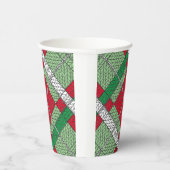 VAKANTIE ARGYLE GEBREIDE papieren bekers (Rechts)