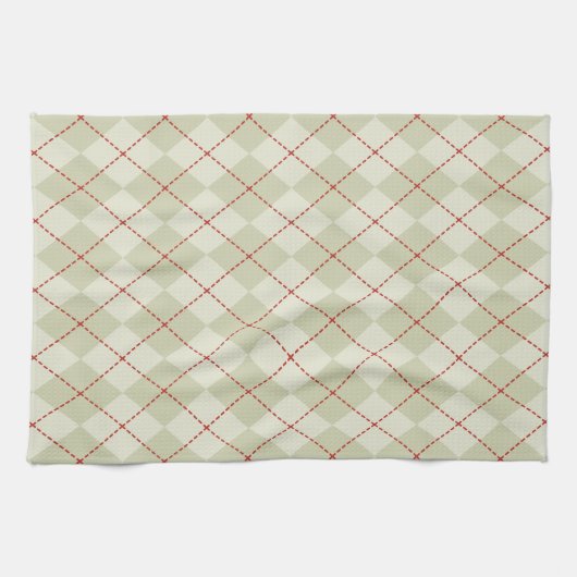  Vakantie Argyle Keuken Handdoek Gift (Horizontaal)