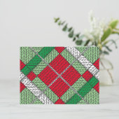 VAKANTIE ARGYLE KNIT 4.5x6.25 Platte Kaart Horizon (Staand voorkant)