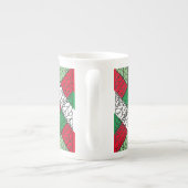 VAKANTIE ARGYLE KNIT Bone China Mok (Achterkant)