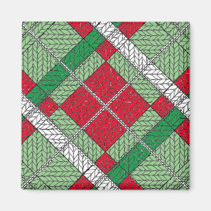 VAKANTIE ARGYLE KNIT Square Magnet