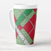 VAKANTIE ARGYLE KNIT Tall Latte Mok (Linkerhoek)