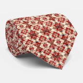Vakantie Argyle patroon stropdas (Opgerold)