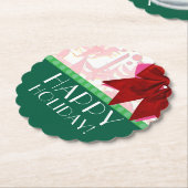 VAKANTIE ART DECO KARTONNEN ONDERZETTERS (Gekanteld)