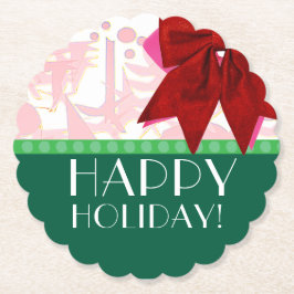 VAKANTIE ART DECO KARTONNEN ONDERZETTERS