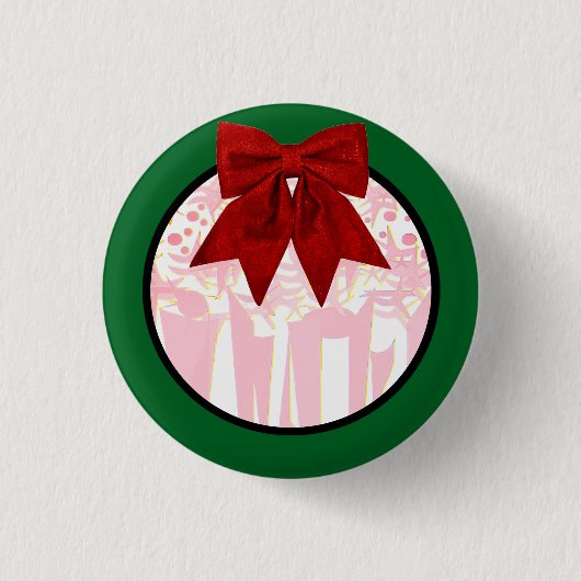 VAKANTIE ART DECO RONDE BUTTON 3,2 CM (Voorkant)