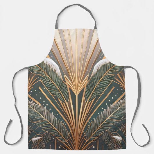 Vakantie art deco schort (Voorkant)