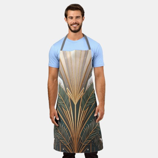 Vakantie art deco schort (Gedragen)