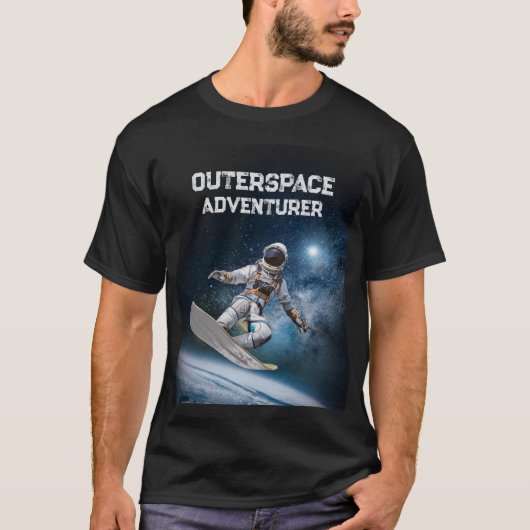 Vakantie astronaut surfen in de ruimte boven de aa t-shirt (Voorkant)