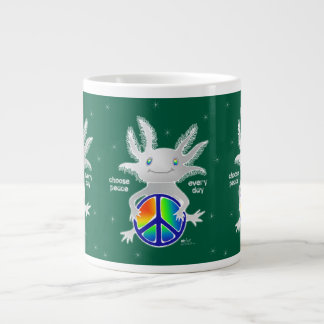 Vakantie Axolotl w/Peace Sign Coffee Mok