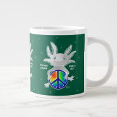 Vakantie Axolotl w/Peace Sign Coffee Mok (Rechts)