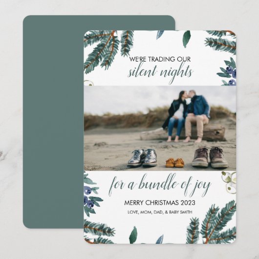 Vakantie baby aankondiging (Voorkant / Achterkant)