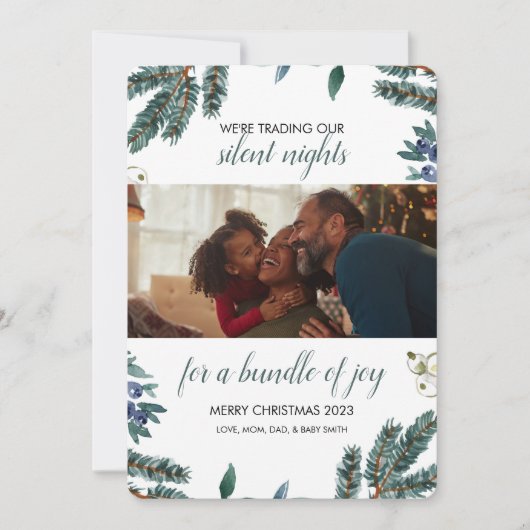 Vakantie baby aankondiging (Voorkant)