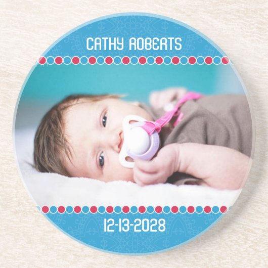 Vakantie Baby Boy Foto Onderzetter (Voorkant)