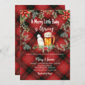 Vakantie Baby shower Uitnodiging (Voorkant / Achterkant)