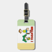 Vakantie-Bagagelabel voor figuur I Bagagelabel (Voorkant verticaal)