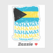 Vakantie Bahama's Vlag Sticker Cruise Bahama's (Vel)