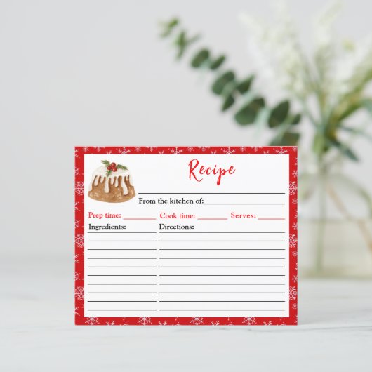 Vakantie Bakken Christmas Pudding Recept (Staand voorkant)