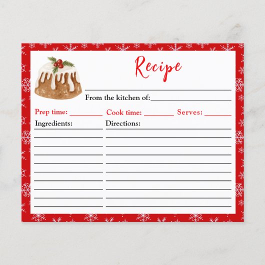 Vakantie Bakken Christmas Pudding Recept (Voorkant)