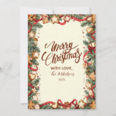 Vakantie bakken kerst feestdagenkaart (Voorkant)