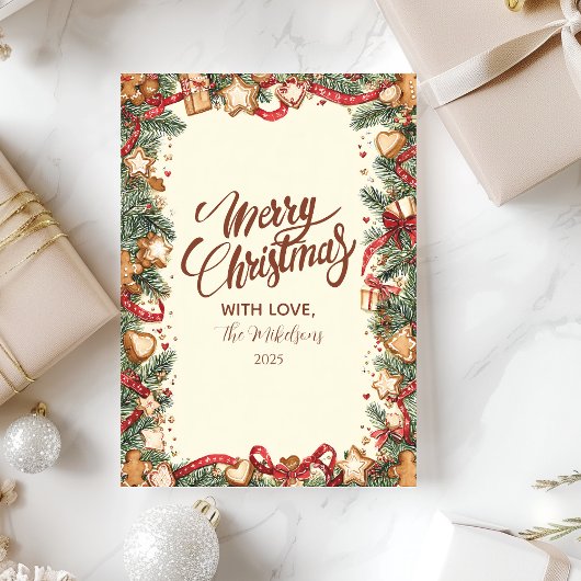 Vakantie bakken kerst feestdagenkaart