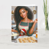 Vakantie Bakken Kerst Kaart (Voorkant)