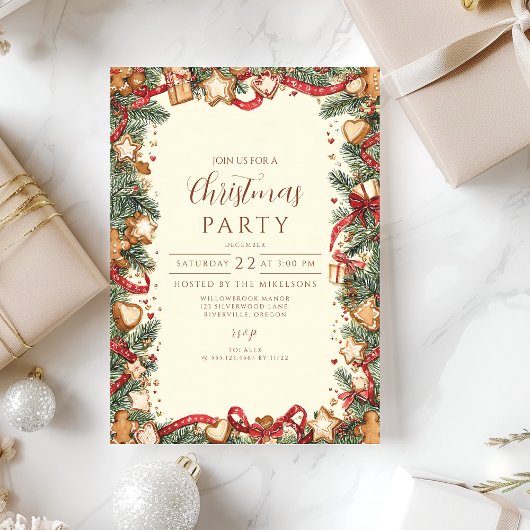 Vakantie bakken kerst kaart