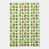 Vakantie bakken Kerstmis Cookie Swap Bakkerij Theedoek (Verticaal)