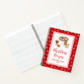 Vakantie bakken recepten kersttaart notitieboek (Binnen)