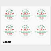 Vakantie Bakken Team Kerst Cookie Party Schattige Ronde Sticker (Vel)