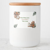 Vakantie bakken uit de keuken van voedselcontainer etiket (Voorkant)