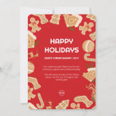 Vakantie Bakkerij Gingerbread Vakantie Kaart (Voorkant)