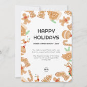 Vakantie Bakkerij Gingerbread Vakantie Kaart (Voorkant)