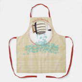 Vakantie bakmeel zeef sneeuwvlokken Kerstmis Schort (Voorkant)