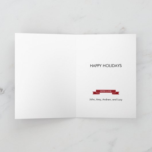 Vakantie banner vakantie fotokaart feestdagen kaart (Binnen)