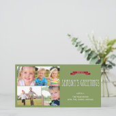 Vakantie banner vakantie fotokaart feestdagenkaart (Staand voorkant)