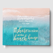 Vakantie Beach House Minimalistisch Script Familie