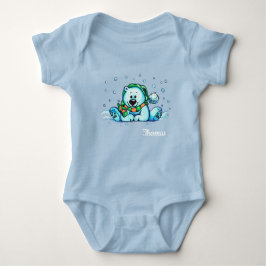 Vakantie Beer Baby Beer Blauw Baby Romper