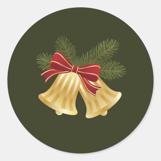 Vakantie belletjes | Envelopsluiting Ronde Sticker (Voorkant)