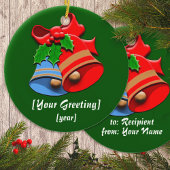 Vakantie Bells Kerstmis Keramisch Ornament