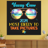 Vakantie bemanning 2024 canvas afdruk (Insitu (Woonkamer))